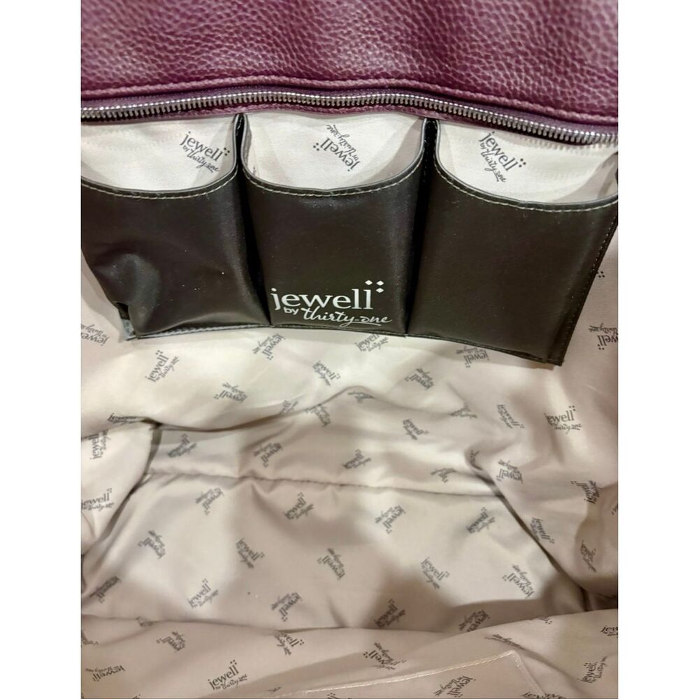JEWEL by THIRTY-ONE - Like New "Fashion Editor" Jumbo Laptop Tote in Merlot - Picture 11 of 14
